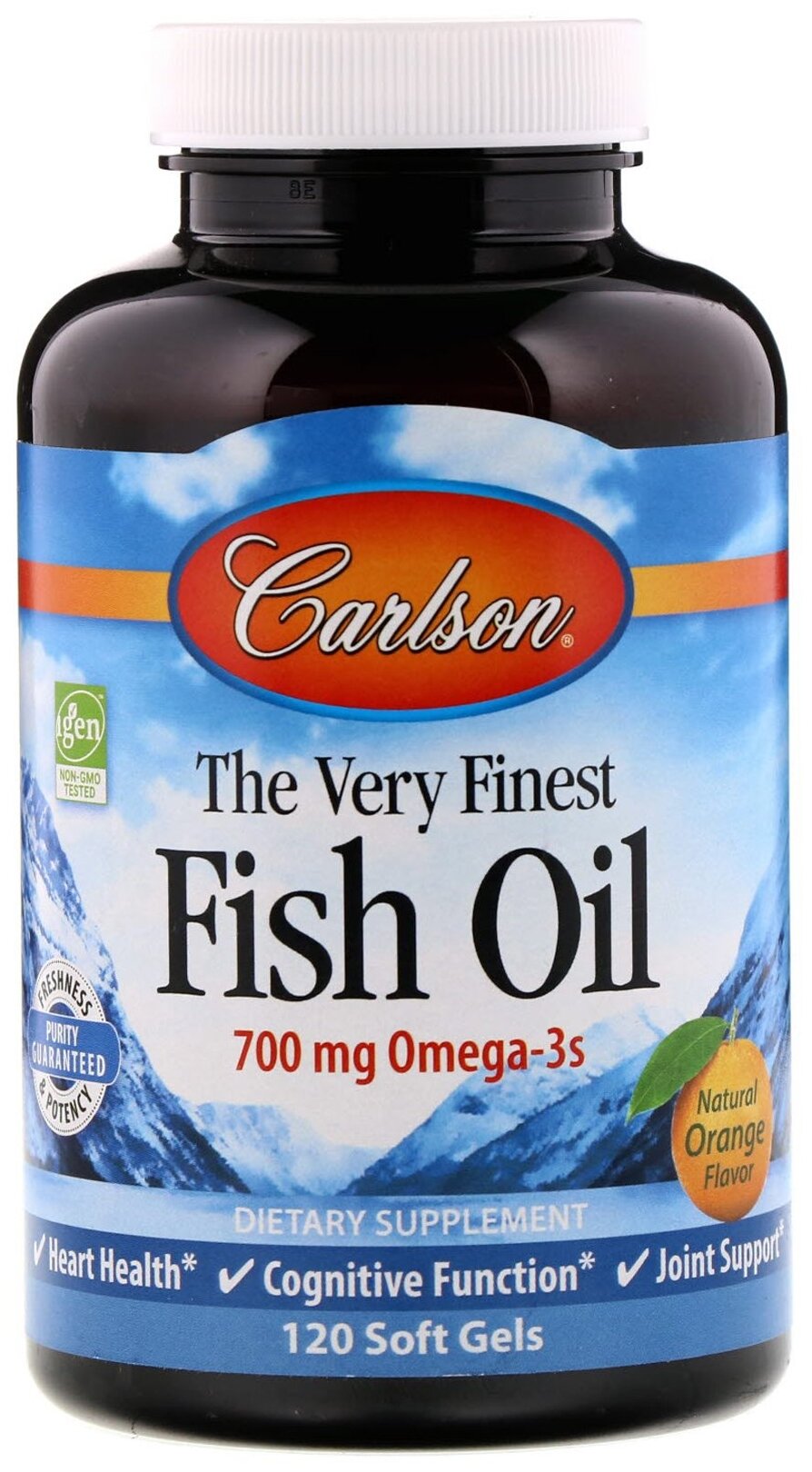 Капсулы Carlson Labs The Very Finest Fish Oil, 270 г, 350 мг, 120 шт.