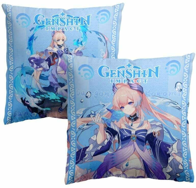 Двухстороняя подушка декоративная "Genshin Impact" Кокоми