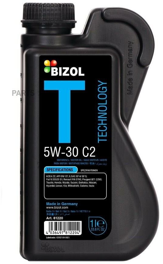 Масло моторное Technology 5W-30 C2 (1л) BIZOL / арт. 81220 - (1 шт)