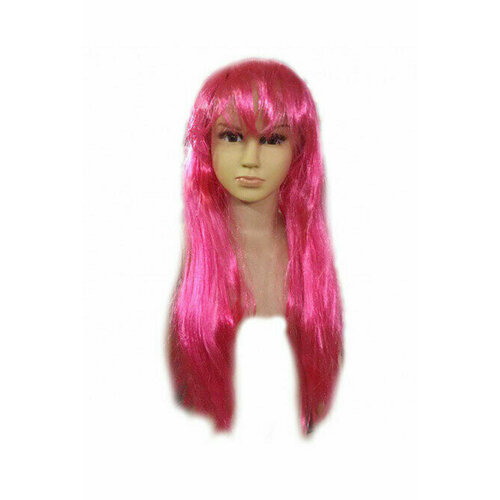 Розовый детский парик