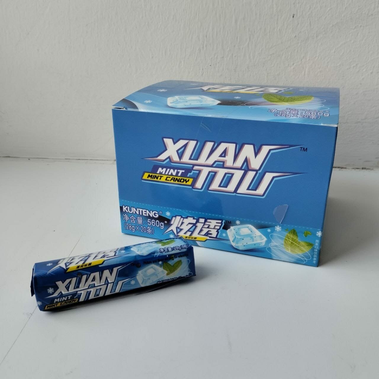 Мятные леденцы Xuan Tou двойная мята (5шт.) - фотография № 1