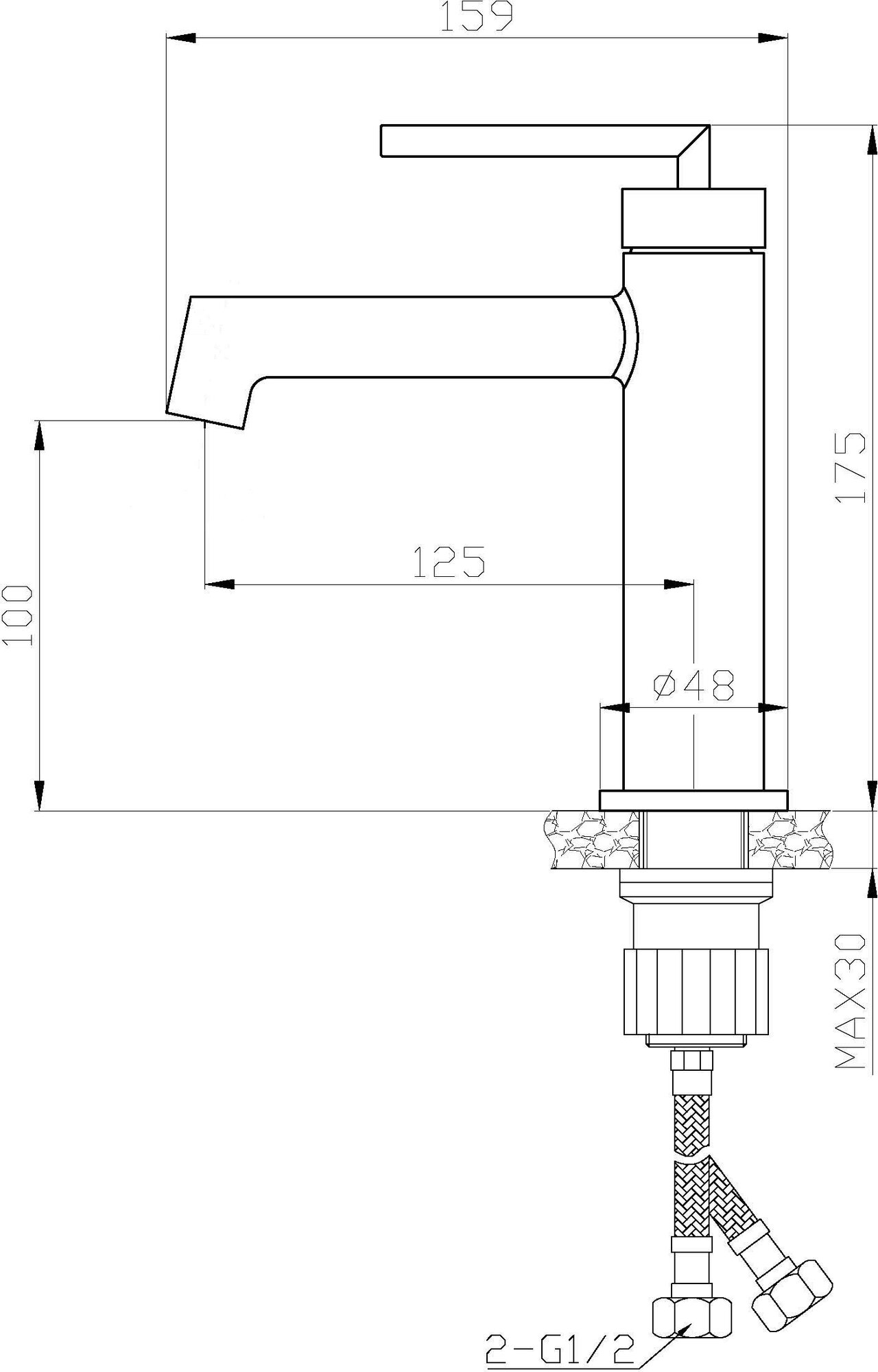 BelBagno Смеситель BelBagno Acqua-LVM-CRM для раковины - фотография № 3