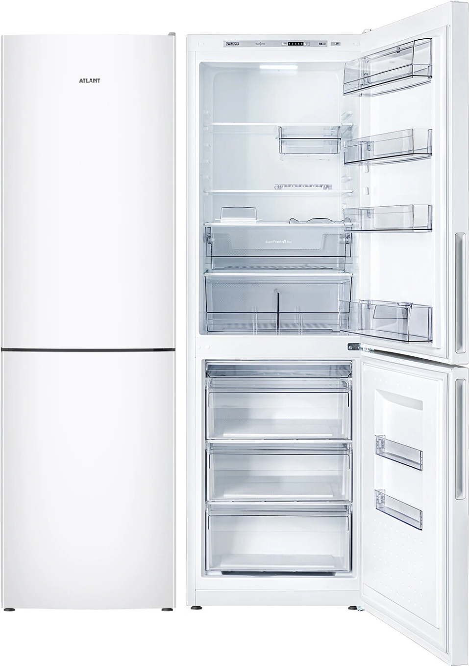 Холодильник АТЛАНТ , двухкамерный, серебристый - фото №20