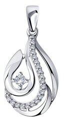 Подвеска Diamant, серебро, 925 проба, фианит