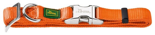 Hunter ошейник нейлоновый ALU-Strong 30 - 45 см., Оранжевый