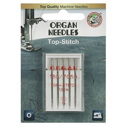 фото Игла/иглы Organ Top-Stitch 90 серебристый