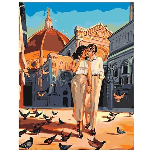 картина по номерам прогулка в парке 40x50 см Картина по номерам Прогулка по Флоренции, 40x50 см