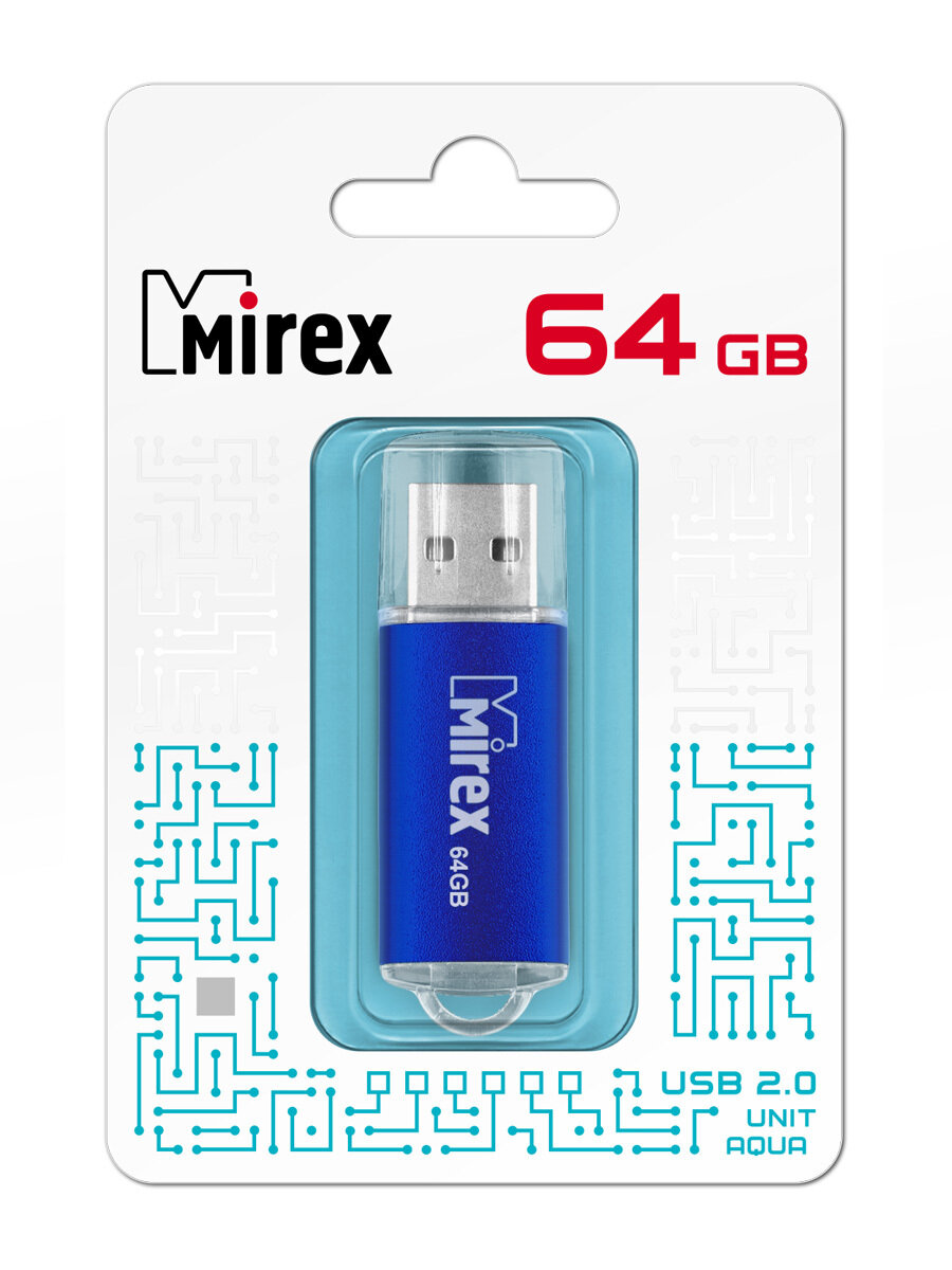 USB Флеш-накопитель MIREX UNIT AQUA 64GB