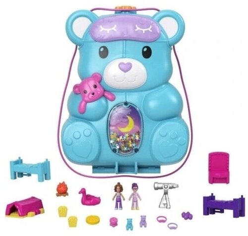 Компактная сумка POLLY POCKET Teddy Purse Kit HGC39 Игровой набор