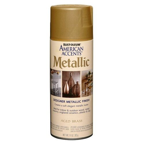 Краска Rust-Oleum American Accents Metallic с эффектом состаренного металла, натертое золото