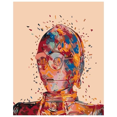Картина по номерам Звездные войны. C-3PO, 40x50 см картина по номерам звездные войны 5 40x50 см живопись по номерам