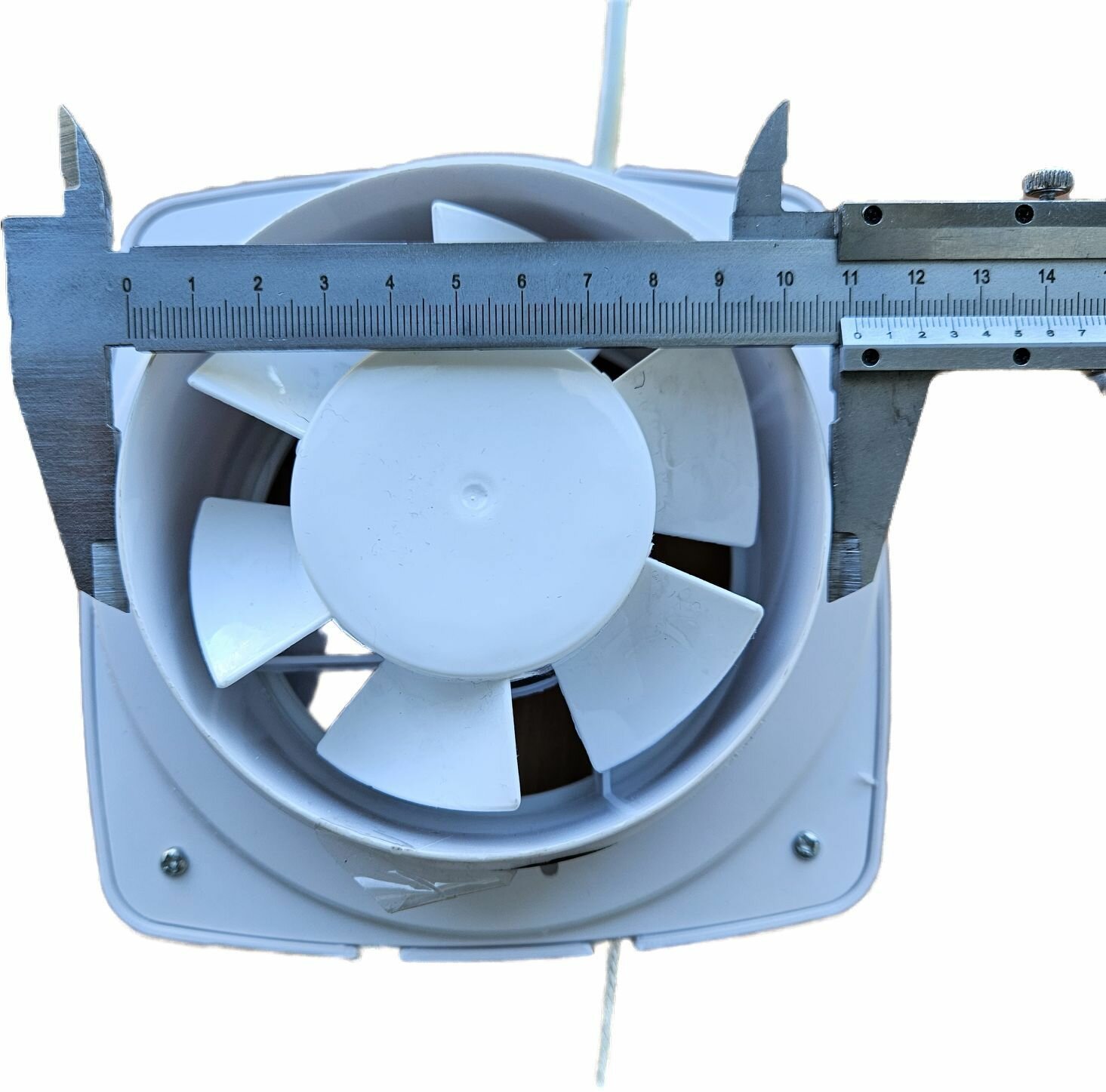 Вентилятор вытяжной диаметром 110мм с заслонкой и выключением - фотография № 2