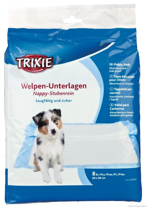 Пеленки для собак Trixie, размер 60х90см., 8 шт.