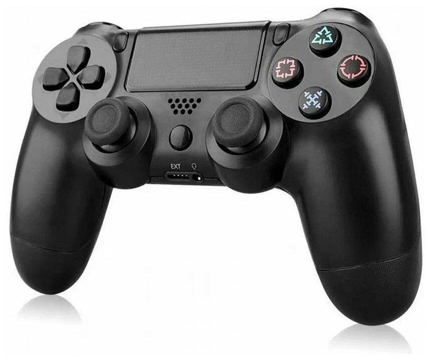 Беспроводной Bluetooth геймпад для PS4, контроллер подходит для IOS, Android, PS4, PC, черный