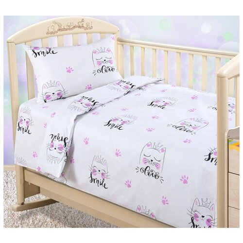 фото Детское постельное белье, китти, бязь, ясельный текс-дизайн