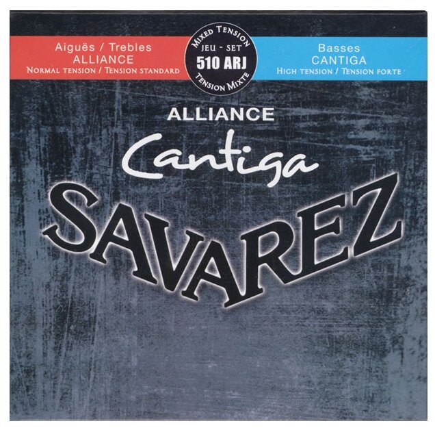 Savarez 510ARJ Alliance Cantiga Red Blue mixed tension струны для классической гитары, нейлон