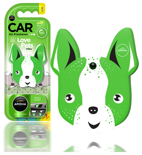 Ароматизатор полимерный Aroma Car DOG (Dog Fancy Green) (10,5g)