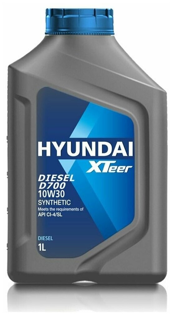 HYUNDAI XTeer Масло Моторное Hyundai Xteer Diesel D700 Ci-4/Sl 10w-30 Синтетическое 1 Л 1011014