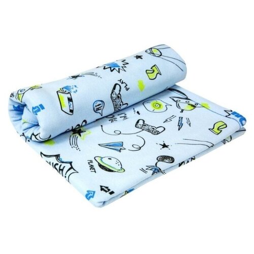 фото Пеленка (плед) двухслойная трикотажная amarobaby (soft hugs) комиксы