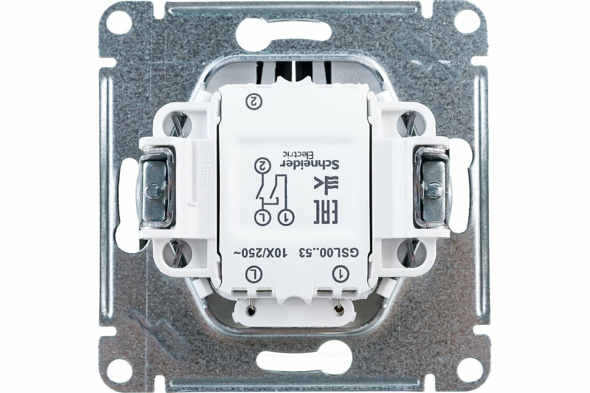 Выключатель Systeme Electric GSL001353 GLOSSA, 10 А - фотография № 3