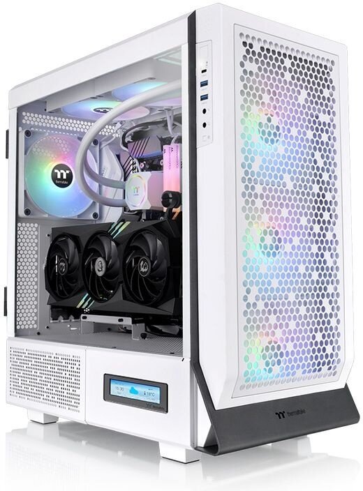 Корпус Thermaltake Ceres 500 TG ARGB белый без БП ATX 7x120m