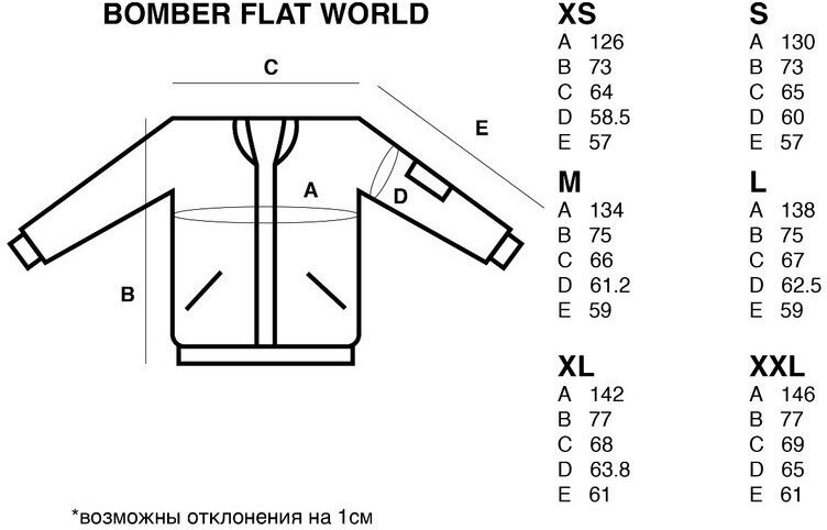 Бомбер Заряд Flat World