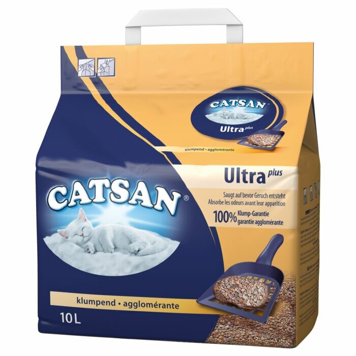 Комкующийся наполнитель Catsan Ultra Plus, 10л