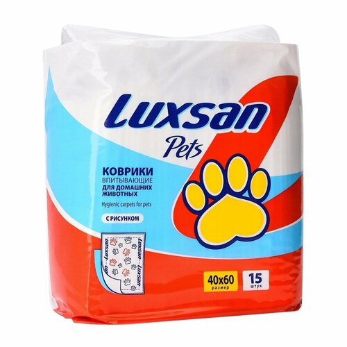 Коврики-пеленки для животных LUXSAN Premium 40х60, 15 шт