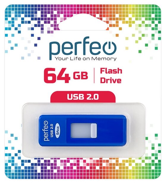 USB флешка Perfeo USB 64GB S03 Blue