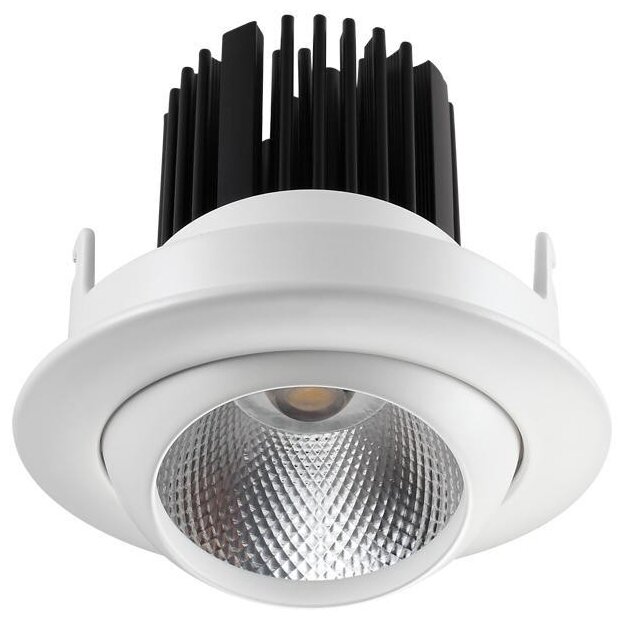 NOVOTECH 357694 SPOT NT18 228 белый Встраиваемый светильник IP20 LED 3000K 10W 160-265V DRUM