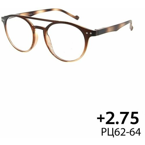 Очки для зрения +2.75 KC-1901 (пластик) коричневый / очки для чтения +2.75