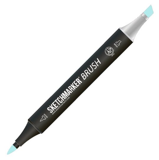 Маркер Sketchmarker Brush двухсторонний на спирт.основе цв.G164 Флоридская вода