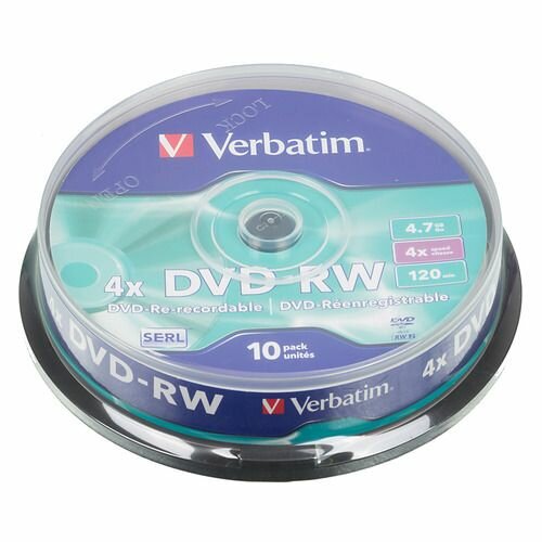 DVD-RW набор дисков Verbatim - фото №5