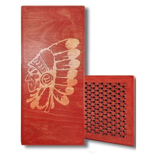 фото Доска садху с динамическими гвоздями, индеец - 338 шаг 10мм красная goodwood