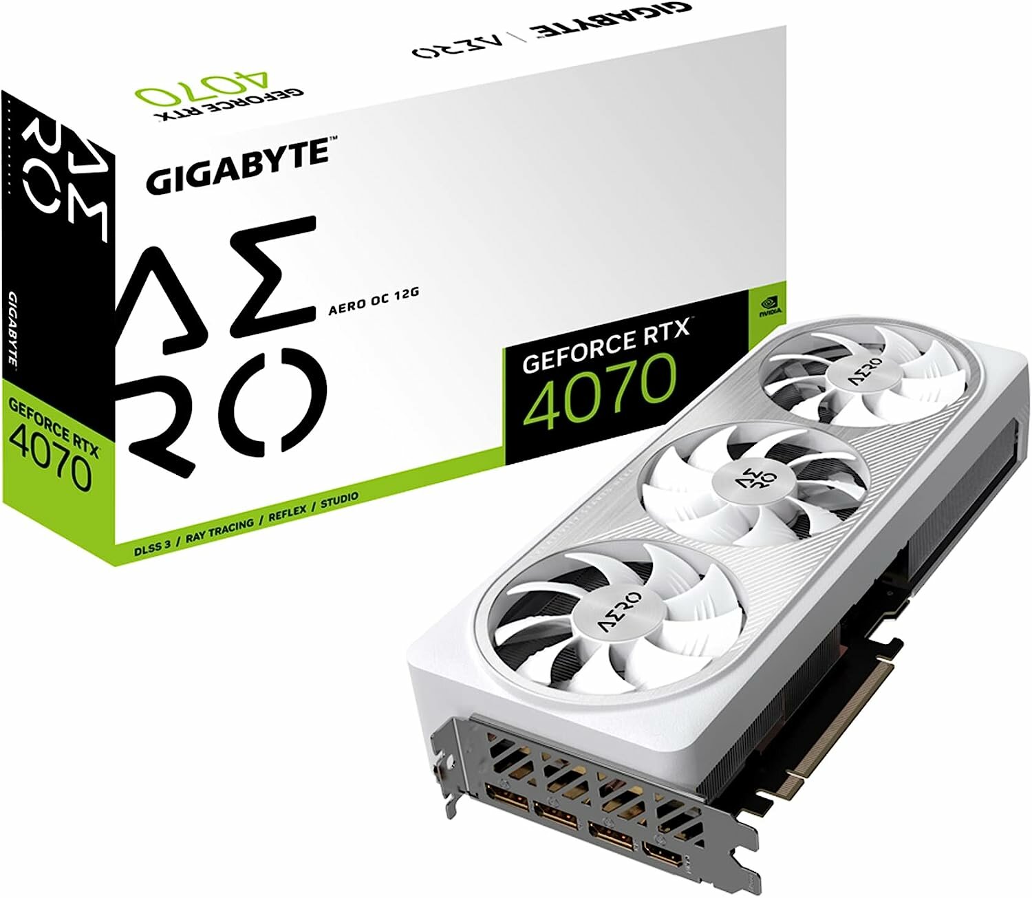 Видеокарта PCI-E GIGABYTE GV-N4070AERO OC-12GD 12GB GDDR6X 192bit 5nm 1920/21000MHz HDMI/3*DP - фото №12