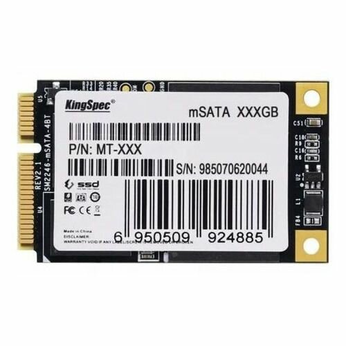 SSD накопитель KINGSPEC MT Series MT-128 128ГБ, mSATA, mSATA, mSATA