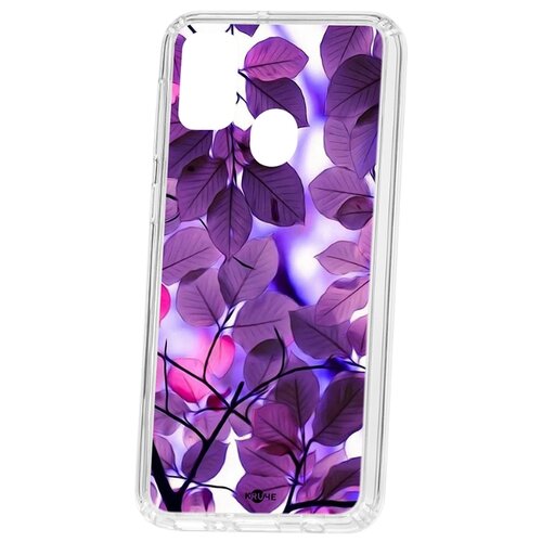 фото Чехол на samsung galaxy m30s kruche print purple leaves