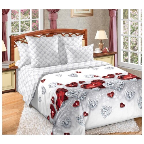 фото Постельное белье «драгоценность 1 (2.0 европростыня)» текс-дизайн