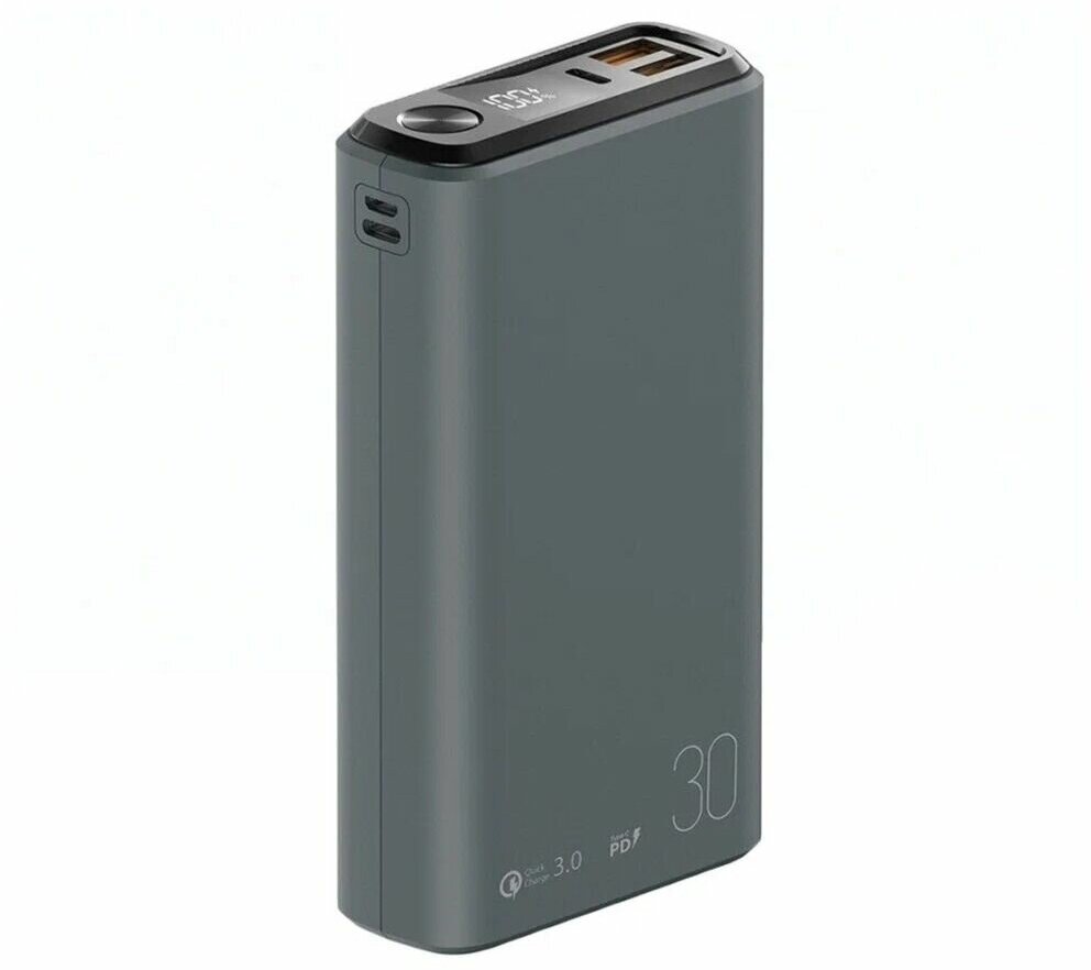 Внешний аккумулятор Olmio QS-30 30000mAh Grey