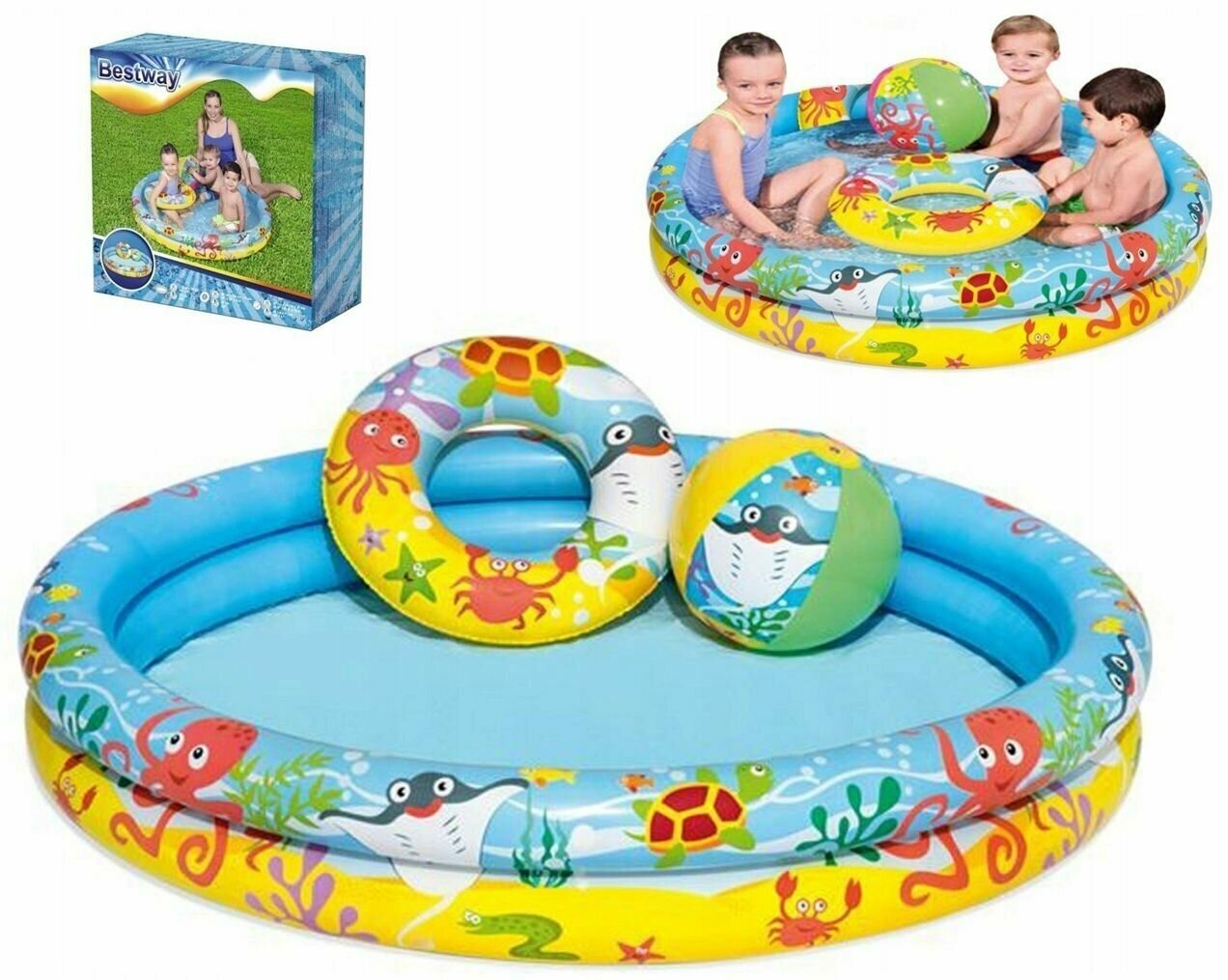Детский бассейн Bestway Splash and Play 51092, 122х20 см - фотография № 5