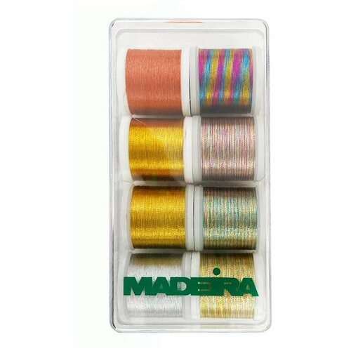 Набор ниток Metallic Brilliant 8*200м Madeira арт. 8009 набор швейных ниток madeira metallic classic 200 м 8 шт