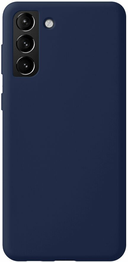 Чехол Liquid Silicone Pro для Samsung Galaxy S21 Plus, синий, Deppa 870013