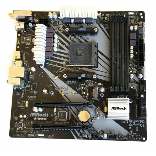 Материнская плата ASRock B450Mac 1001000₽