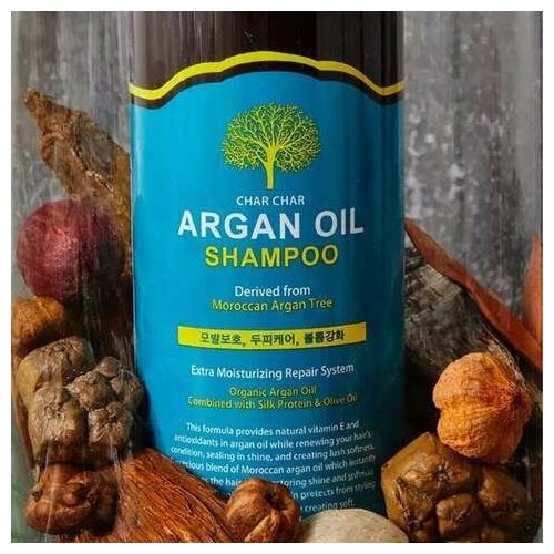 Шампунь для волос с аргановым маслом Evas Char Char Argan Oil Shampoo, 100 мл - фото №5