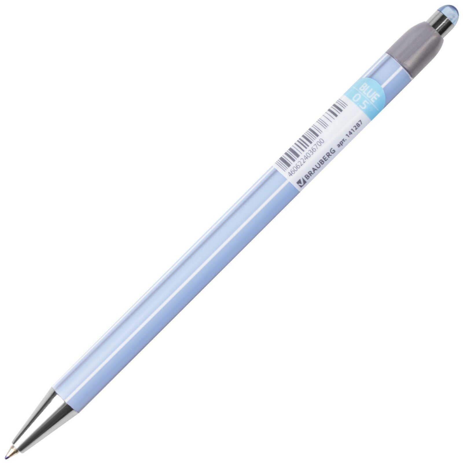 Ручка шариковая автоматическая BRAUBERG 141287 синий 0.3 мм - фото №10
