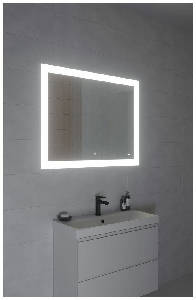 Зеркало с подсветкой 100x80 Cersanit LED 030 design для ванной 63543 - фотография № 9