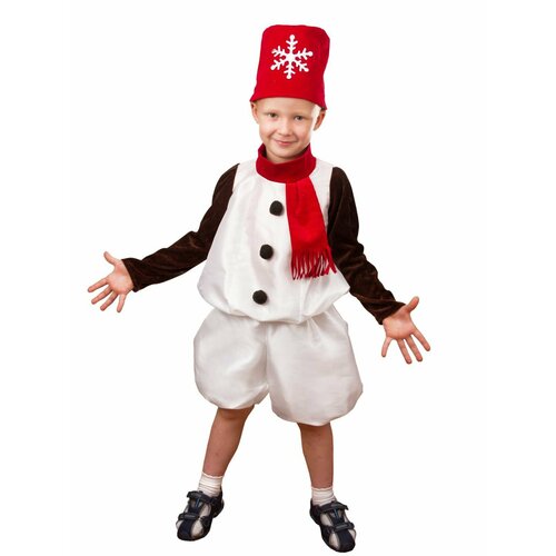 Карнавальный костюм детский Снеговик Снежок снеговик снежок 134