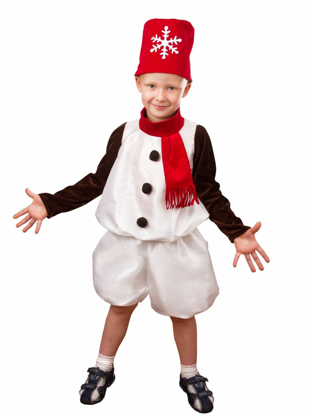 Карнавальный костюм детский Снеговик Снежок