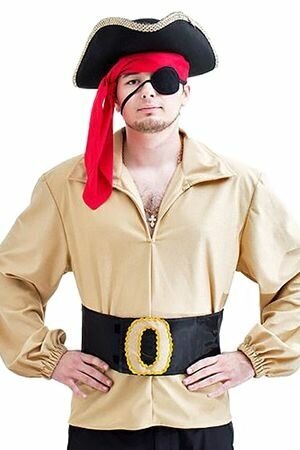 Карнавальный костюм пират со шляпой (взрослый), размер 50-52, Бока 2157-бока