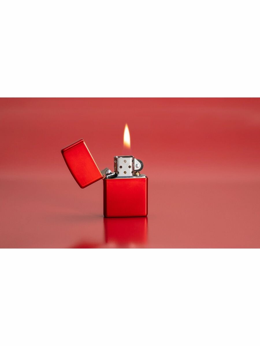 Зажигалка ZIPPO Classic Metallic Red 49475ZL - фотография № 3